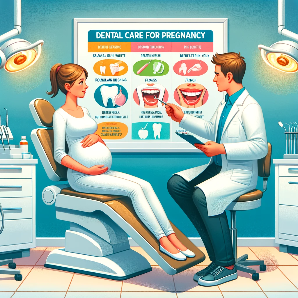 Изображение профилактики зубного лечения у беременных